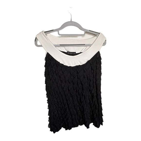 Janeric black & white tank top women’s size xl - Picture 2 of 6
